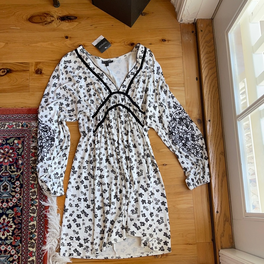 Top shop flowy floral mini dress